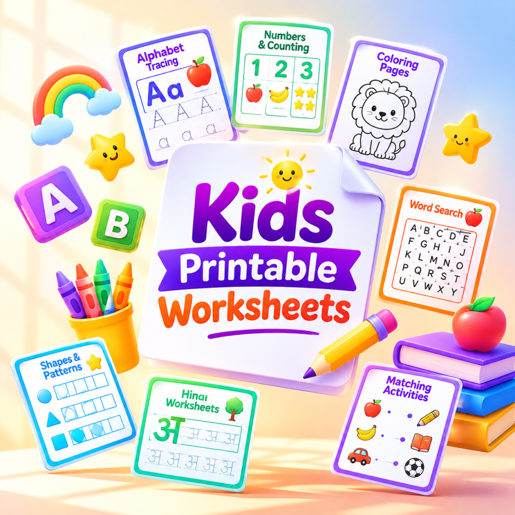 Kids Printable Worksheets